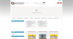 Desktop Screenshot of new.archem.com.tr